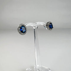 Cercei zirconia cu surub si fluture din argint 925 10mm - vedere 1