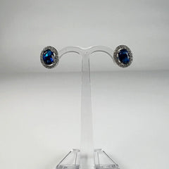 Cercei zirconia cu surub si fluture din argint 925 10mm - vedere 2