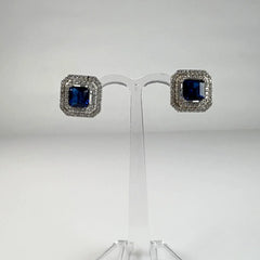 Cercei zirconia cu surub si fluture din argint 925 12mm - vedere 2