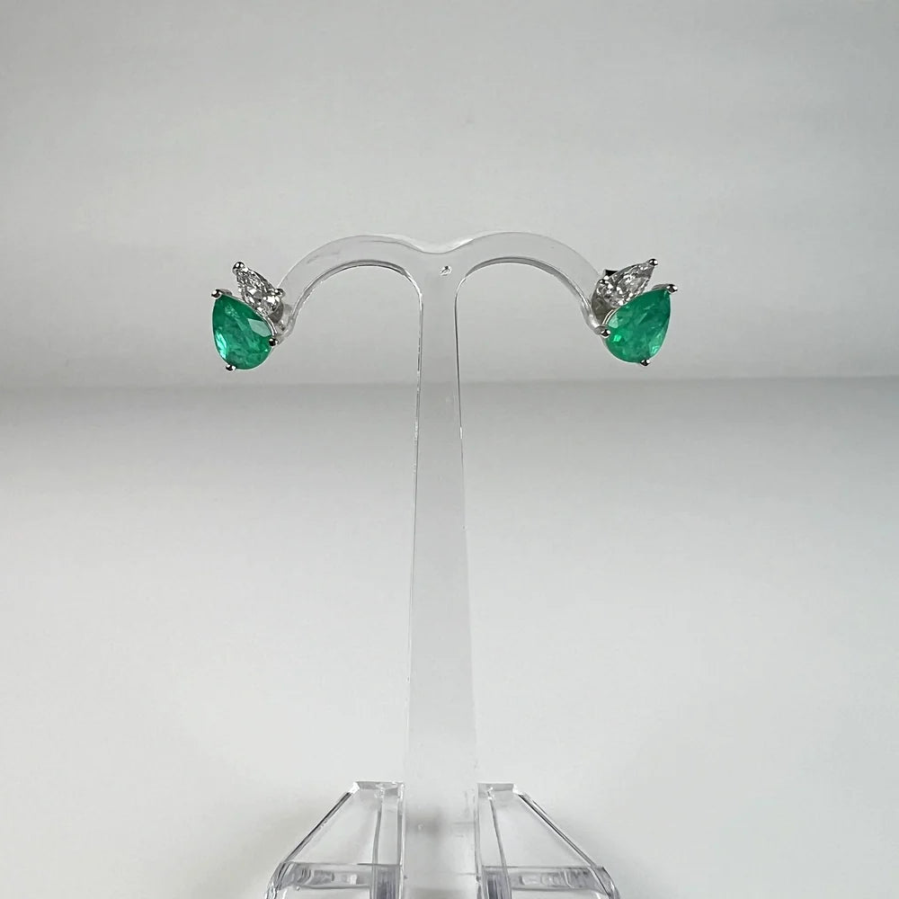Cercei paraiba cu surub si fluture din argint 925 10mm - vedere 2
