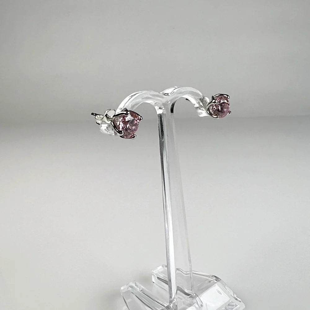 Cercei zirconia cu surub argint 925 fluture 6mm - vedere 1