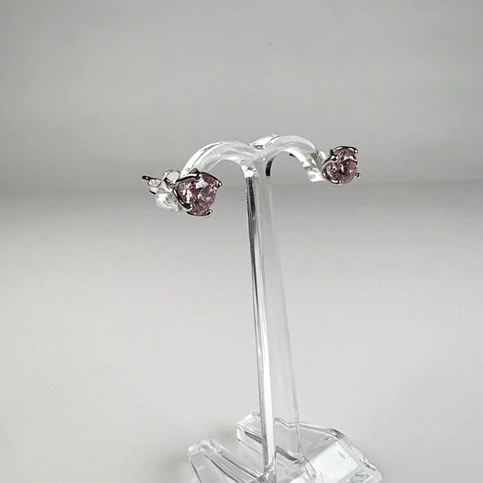 Cercei zirconia cu surub argint 925 fluture 6mm - vedere 1