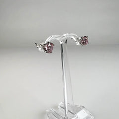 Cercei zirconia cu surub argint 925 fluture 6mm - vedere 1