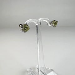Cercei zirconia cu surub si fluture din argint 925 - vedere 1