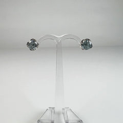 Cercei zirconia cu surub si fluture din argint 925 6mm - vedere 2