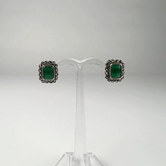 Cercei cu marcasite si surub din argint 925, fluture - vedere 2