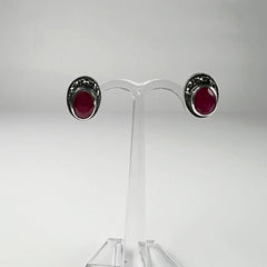 Cercei marcasite cu surub si fluture din argint 925 - vedere 2
