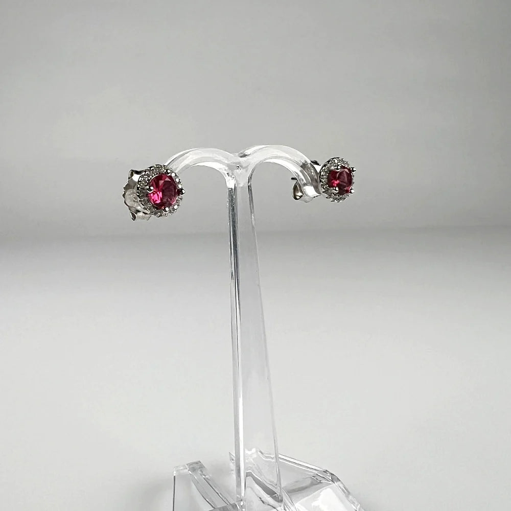 Cercei cu zirconia si prindere fluture din argint 925 - vedere 1