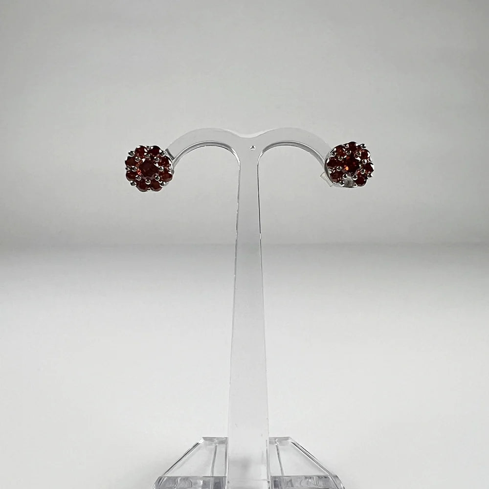 Cercei cu surub zirconia si fluture din argint 925 - vedere 2