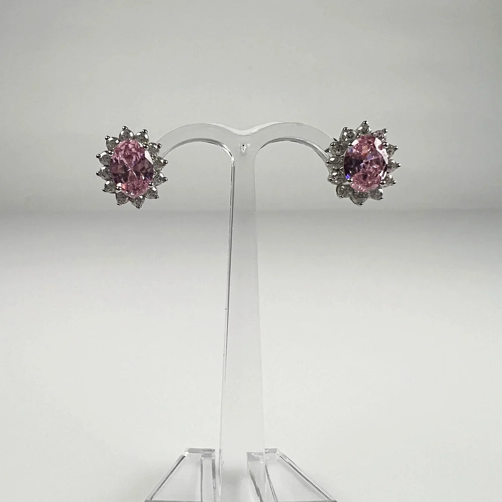 Cercei surub zirconia argint 925 cu prindere fluture - vedere 2