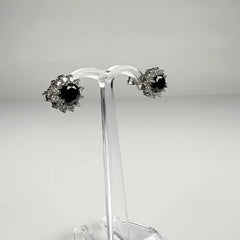 Cercei zirconia cu surub si fluture din argint 925 5mm - vedere 1