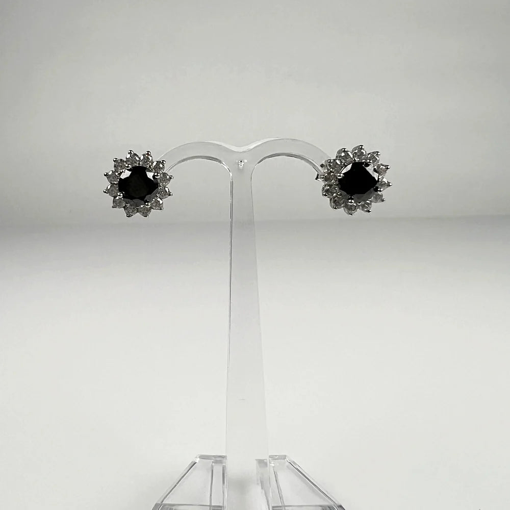 Cercei zirconia cu surub si fluture din argint 925 5mm - vedere 2