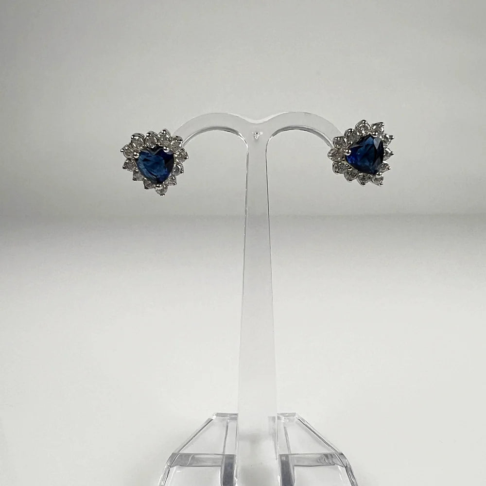 Cercei cu zirconia si surub din argint 925, 5mm - vedere 2