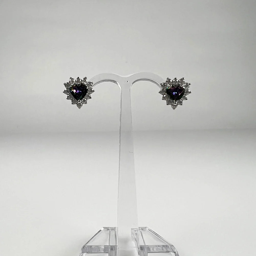 Cercei topaz cu surub si fluture din argint 925 5mm - vedere 2