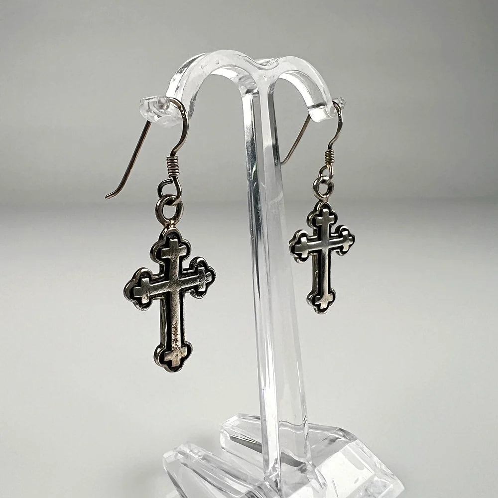 Cercei lungi din argint 925 cu carlig fishhook, 30 mm - vedere 1