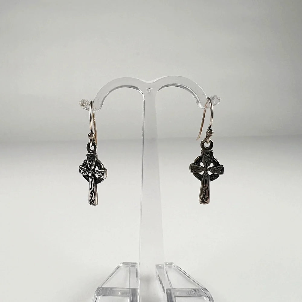 Cercei lungi din argint 925 cu carlig fishhook, 24 mm - vedere 2