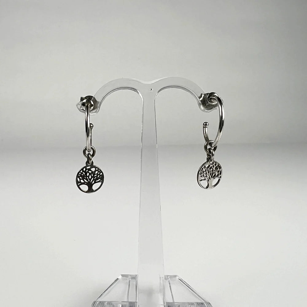 Cercei drop eleganti din argint 925 cu prindere fluture - vedere 2