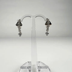 Cercei drop zirconia cu prindere leverback din argint 925 - vedere 2