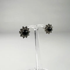 Cercei marcasite cu surub din argint 925 si fluture - vedere 1
