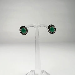 Cercei marcasite cu surub si fluture argint 925 - vedere 2