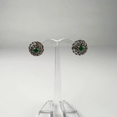 Cercei marcasite cu surub si fluture din argint 925 6mm - vedere 2