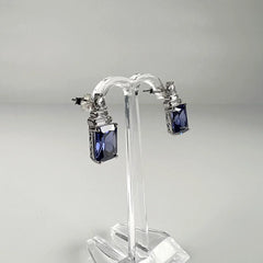 Cercei drop zirconia cu fluture din argint 925 - vedere 1