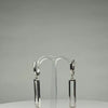 Cercei lungi zirconia cu leverback din argint 925 - 40mm - video prezentare