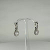 Cercei drop zirconia leverback argint 925, 22mm - video prezentare
