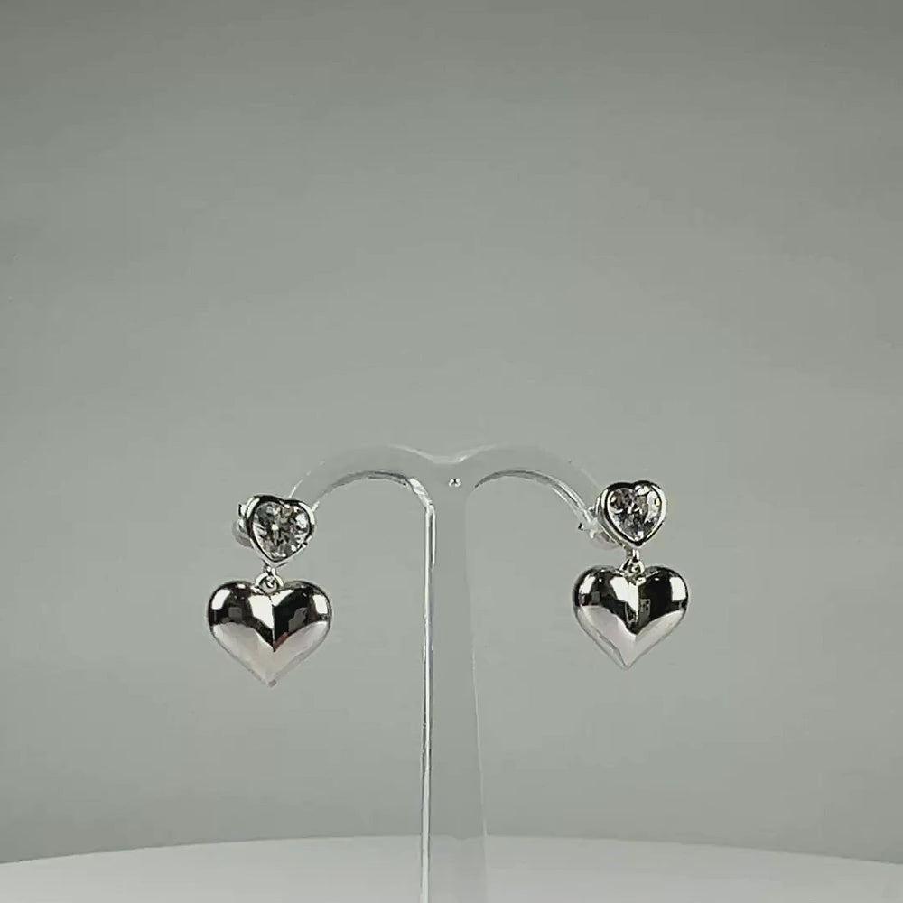 Cercei drop zirconia cu fluture din argint 925 - video prezentare