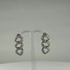 Cercei lungi zirconia cu fluture din argint 925, 23mm - video prezentare