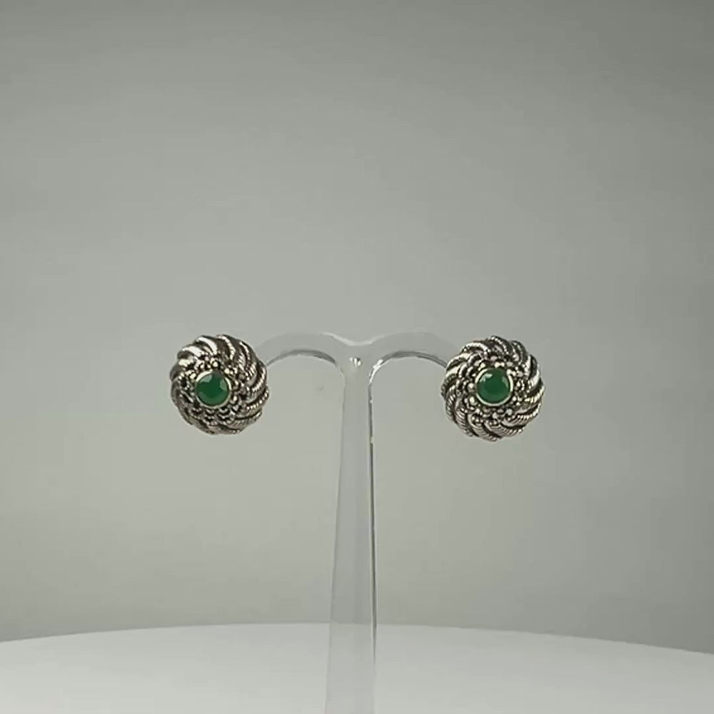 Cercei marcasite cu surub si fluture din argint 925 6mm - video prezentare