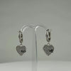 Cercei creole huggie zirconia argint 925, 30mm - video prezentare