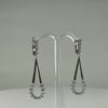 Cercei lungi zirconia leverback din argint 925 41mm - video prezentare