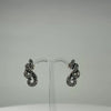 Cercei marcasite cu surub si fluture din argint 925 - video prezentare