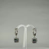 Cercei lungi topaz leverback din argint 925, 20mm - video prezentare