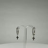 Cercei drop zirconia leverback argint 925 eleganti 17mm - video prezentare