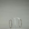 Cercei creole argint 925 cu zirconia, 18 mm - video prezentare