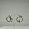 Cercei creole zirconia leverback din argint 925, 22 mm - video prezentare