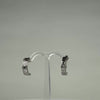 Cercei creole argint 925 cu zirconia si prindere fluture 10mm - video prezentare