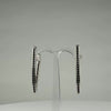 Cercei hoop zirconia leverback argint 925, 35mm - video prezentare