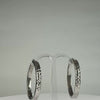 Cercei creole continui din argint 925, 34 mm - eleganta pura - video prezentare
