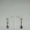 Cercei drop zirconia leverback din argint 925 de 24mm - video prezentare
