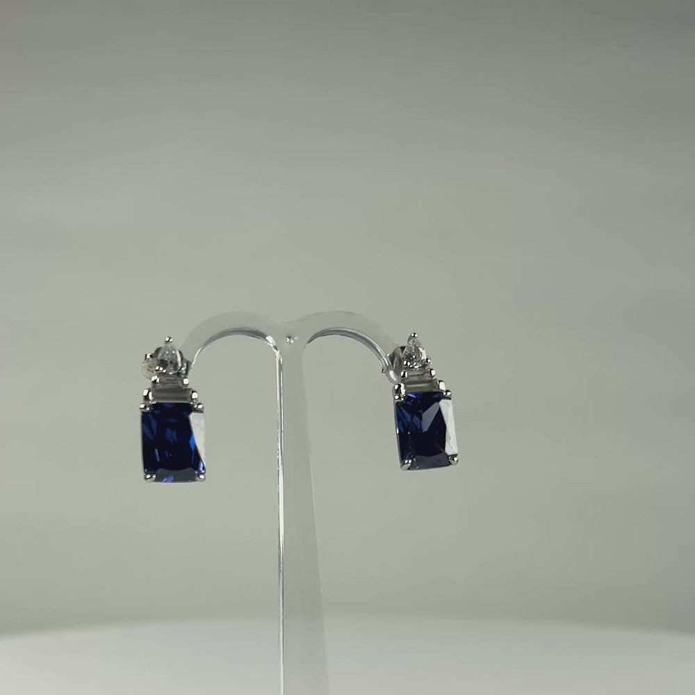 Cercei drop zirconia cu fluture din argint 925 - video prezentare