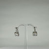 Cercei drop zirconia leverback argint 925 - 17mm - video prezentare