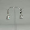 Cercei drop zirconia cu prindere leverback din argint 925 - video prezentare