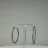 Cercei creole argint 925 cu zirconia 23mm - video prezentare