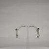 Cercei creole zirconia lever-back din argint 925 13mm - video prezentare