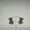 Cercei stud zirconia cu prindere omega din argint 925 - video prezentare