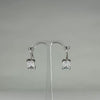 Cercei drop din argint 925 cu zirconia si sistem leverback - video prezentare