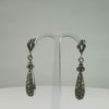 Cercei lungi marcasite cu prindere fluture din argint 925 - video prezentare